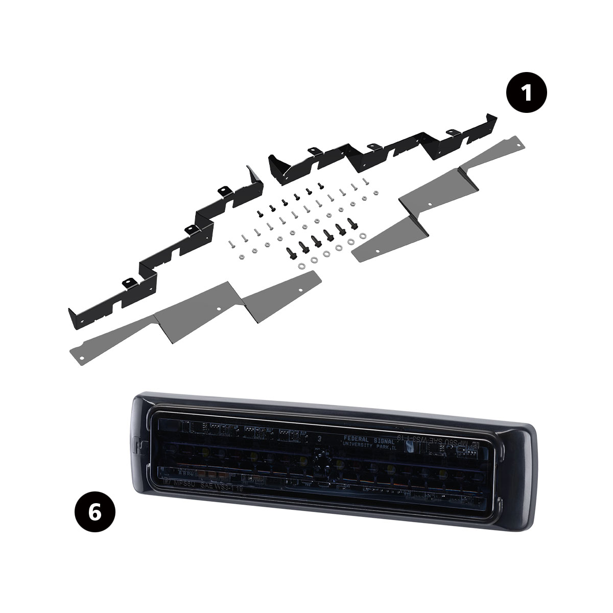 (1) MPSM6-TA21RS + (6) MPS63U-RBW-SMK